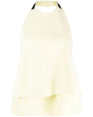 Jil Sander Halterneck Open-Back Top - Natural