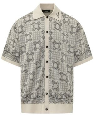 Amiri Mesh Knit Shirt - Gray