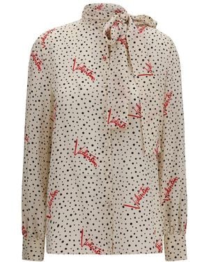 Valentino Regular Printed Shirt - White