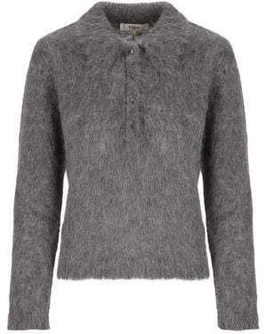 Chloé Shirt Collar Sweater - Gray