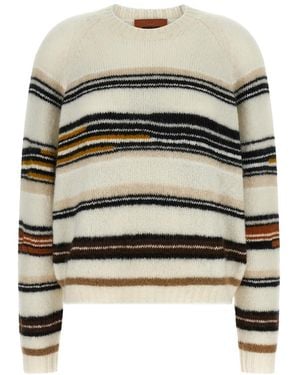 Missoni Stripes Intarsia Sweater - Gray
