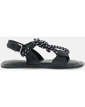 Plan C Open-Toe Sandals - White