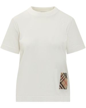 Burberry Logo Crew Neck T-Shirt - White