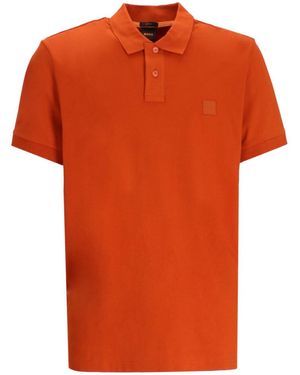 BOSS Logo Patch Polo - Orange
