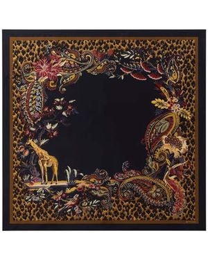 Etro Printed Scarf - Metallic
