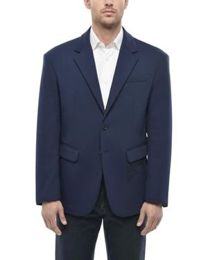 DSquared² Solid Notched Lapel Blazer - Blue