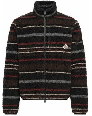 Moncler Zip Up Cardigan - Black