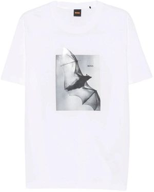 BOSS Graphic Print T-Shirt - White