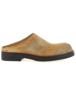 MM6 by Maison Margiela Suede Mules - Brown