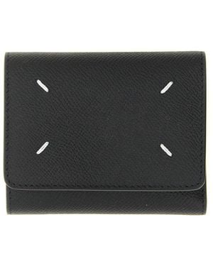 Maison Margiela Four Stitches Solid Wallet - Black