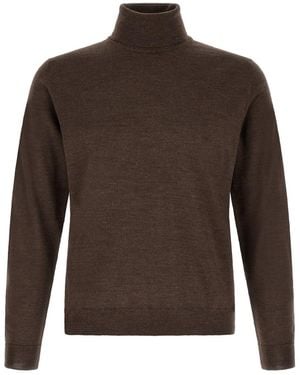 Zanone Turtle Neck Sweater - Brown