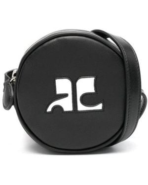 Courreges Round Re-Edition Mini Bag - Black