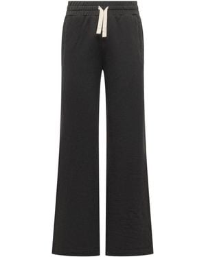 Palm Angels Relaxed Drawstring Pants - Black