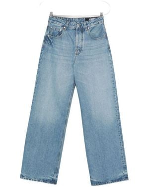 Jacquemus Wide-Leg Light Jeans With High Waist - Blue