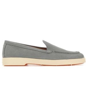 Santoni Slip On Loafers - Gray