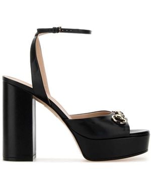 Gucci Leather Heels - Black