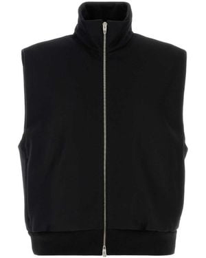 Jil Sander Mock Collar Jacket - Black