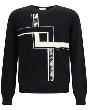 Versace Crew Neck Sweater - Black