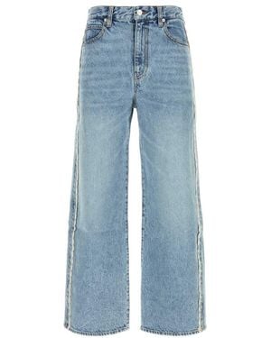 FRAME Straight High Rise Jeans - Blue