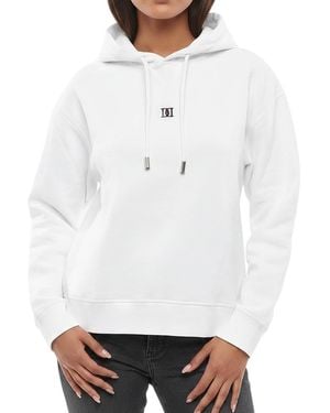 DSquared² Logo Hood Sweatshirt - White