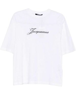 Jacquemus Logo Crew Neck T-Shirt - White