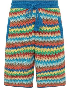 Alanui Knitted Shorts - Blue
