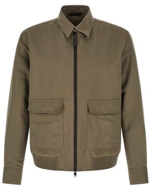 Brioni Solid Jacket - Green