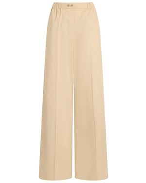 Patou Relaxed Elasticated Pants - Natural