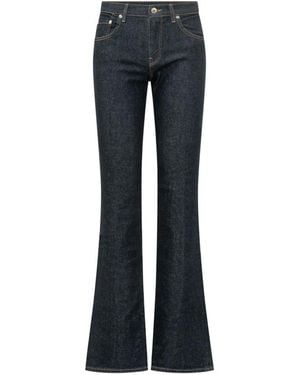 Haikure Dark Flared High Rise Jeans - Blue