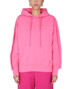 Ambush Solid Hood Sweatshirt - Pink