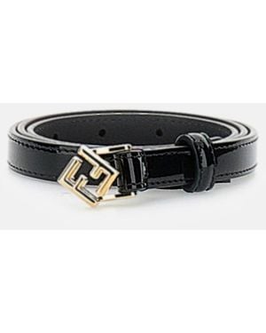 Fendi Logo Buckle Belt - Black