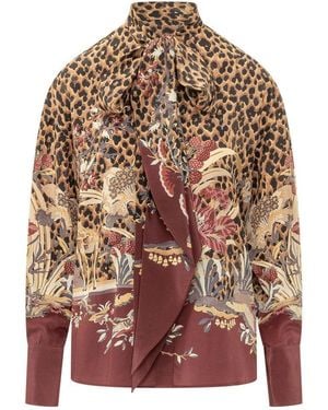 Etro Regular Floral Shirt - Brown