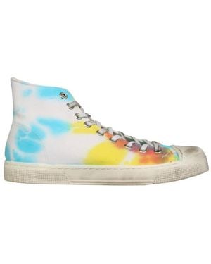 METAL GIENCHI Multi Color Lace Up Sneakers - Blue
