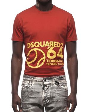 DSquared² Crew Neck T-Shirt - Red