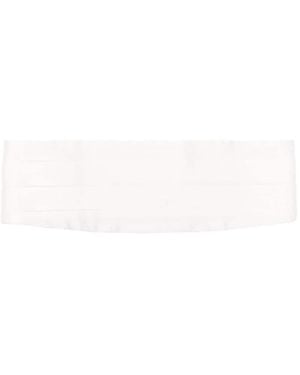 Stella McCartney Cummerbund Pleated Belt - White