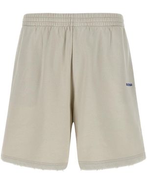 Balenciaga Solid Bermuda Shorts - Gray