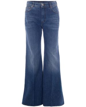Sportmax Regular Low Rise Jeans - Blue