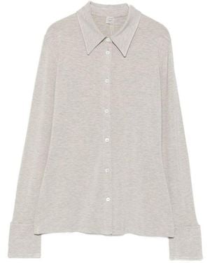 TOTEME Light Slim Solid Shirt - White
