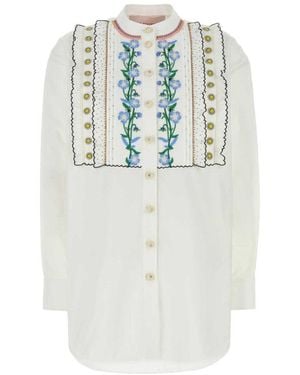 Valentino Regular Embroidered Shirt - White