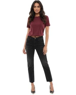 Washington DEE-CEE U.S.A. Straight High Rise Jeans - Black