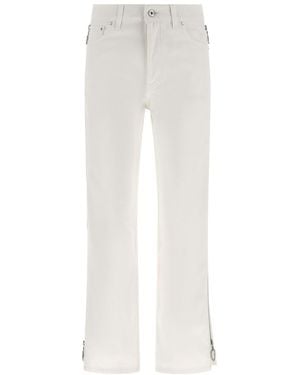 Rabanne Zip Jeans - White
