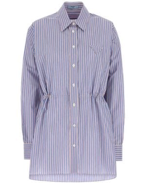 Prada Regular Stripes Shirt - Purple
