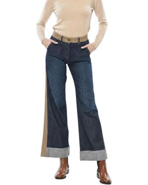 True Royal Flared High Rise Jeans - Blue
