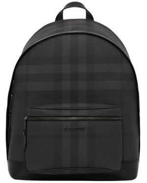 Burberry Mini Jett Checked Backpack Charm in Black for Men Lyst