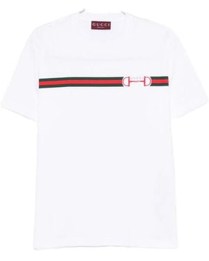 Gucci Logo Crew Neck T-Shirt - White