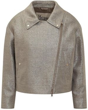 Herno Shirt Collar Jacket - Gray