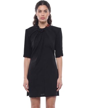 Stella McCartney Round Neck Mini Dress - Black