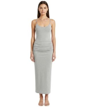 TOTEME Light Scoop Neck Maxi Dress - White