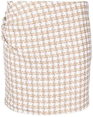 IRO Garna Cotton Blend Silk Mini Skirt - Natural