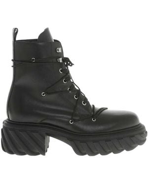 Off-White c/o Virgil Abloh Solid Tractor Boots - Black